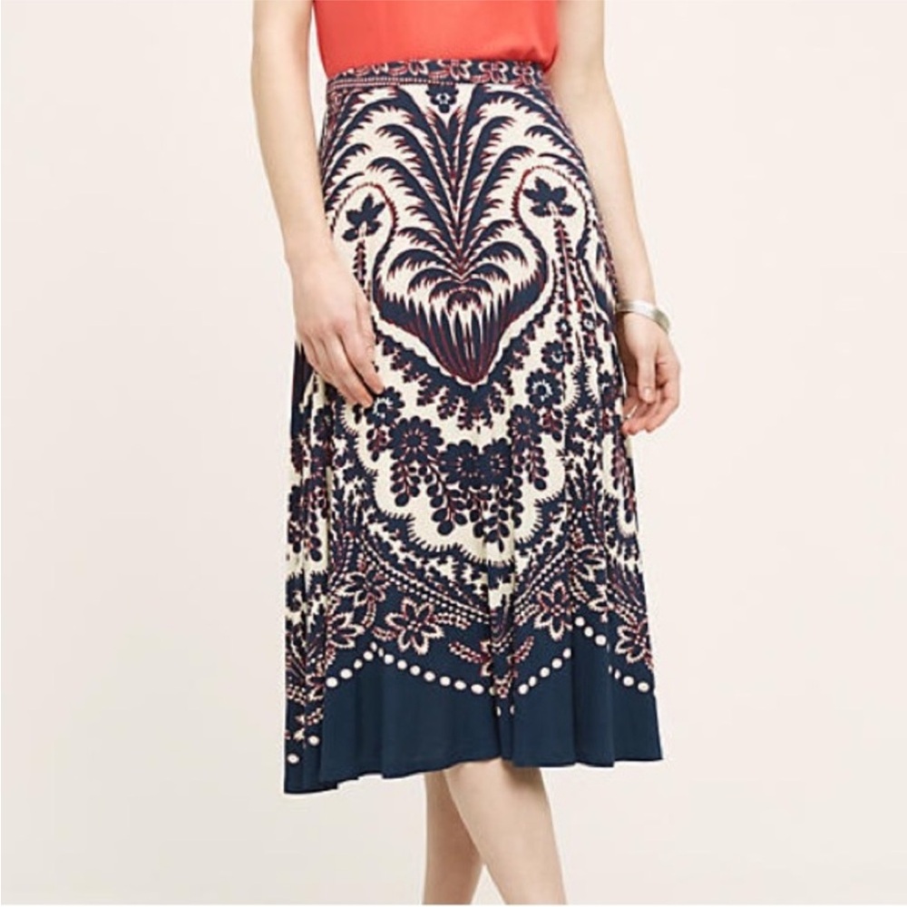 Plenty by Tracy Reese Peyton Ikat Midi Skirt Medium